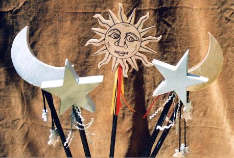 Sun, Moon & Stars Wands