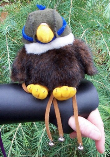 Toy Falcon with Leather Glove